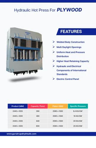 Tons Hydraulic Hot Press Machine At In Ahmedabad ID
