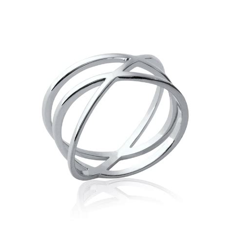 Bague Femme Entrelacs Simple Argent Wyy Suisses