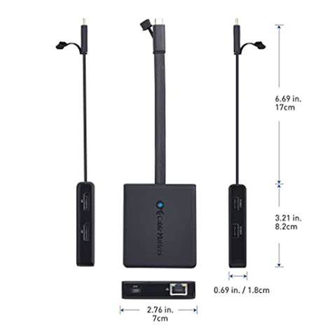 Cable Matters Dual Monitor Usb C Hub Usb C Dock With Dual 4k Displayport 2x Usb 20 Ethernet