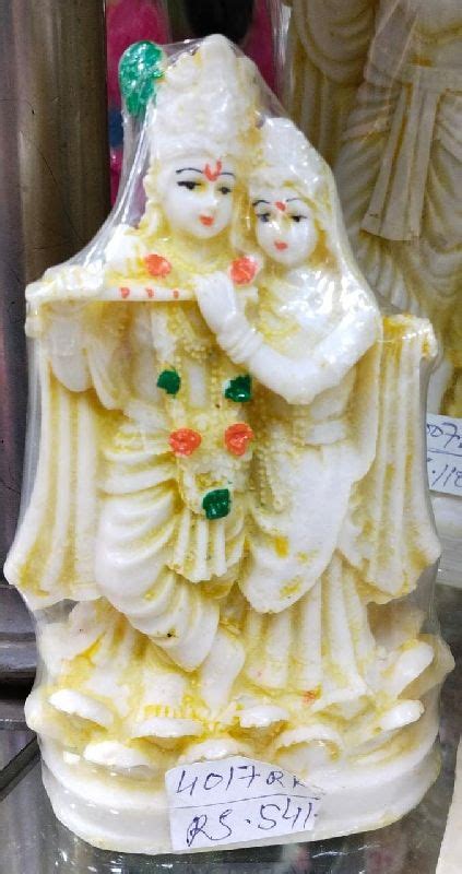 Marble Radha Krishna Statue For Worship Pattern Plain At Best Price