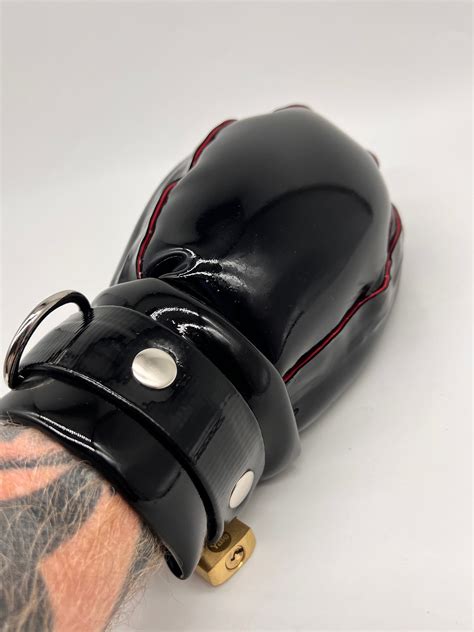 Rubber Bondage Fist Mitts Bdsm Kinky Play Pup Puppy Latex Gay Men Restraints Etsy