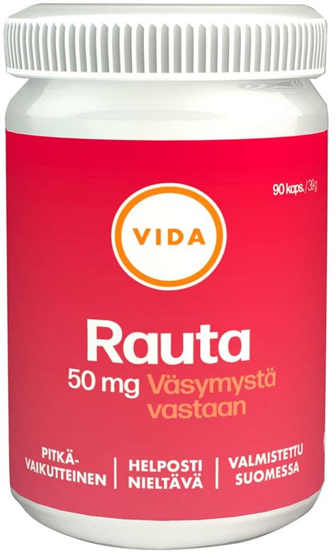 Vida Rauta 50 mg pitkävaikutteinen 90 kaps - Life