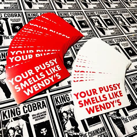 YOUR PUSSY SMELLS LIKE WENDY S Vinyl Stickers Exhumed Visions Online Store Powered By Storenvy