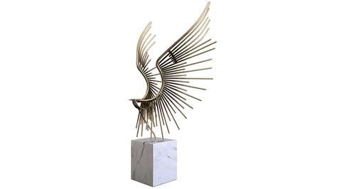 3D Abstract Bird Sculpture Model - TurboSquid 1974489