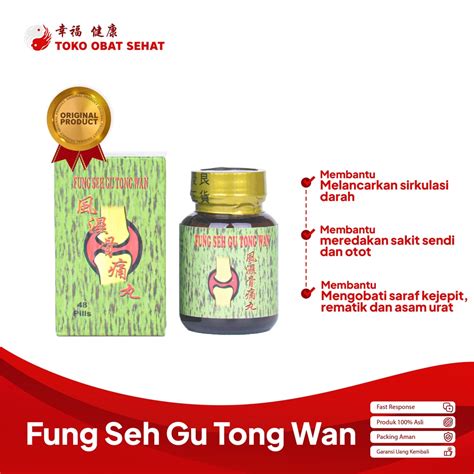 Jual FUNG SEH GU TONG WAN ORIGINAL Obat Rematik Asam Urat Saraf