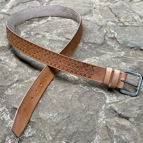 Stamped Leather Belts