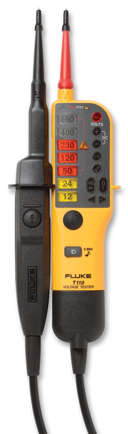 FLUKE T110 - Fluke - Voltage Tester, Continuity, Switchable Load