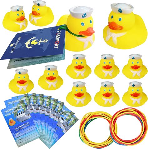 Amazon Pack Cruise Ducks Tag Kits Includes Rubber Ducks