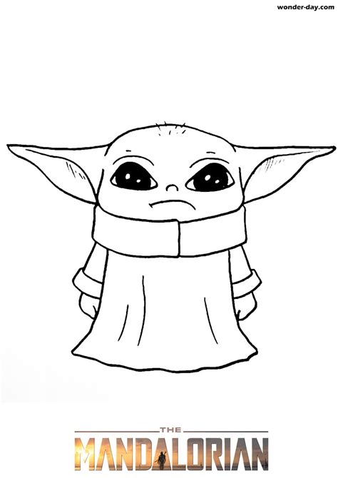 Dibujos De Baby Yoda Para Colorear Imprime Gratis