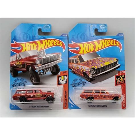 Hot Wheels Toys Hot Wheels 64 Nova Wagon Gasser 64 Chevy Nova Wagon Bundle Poshmark