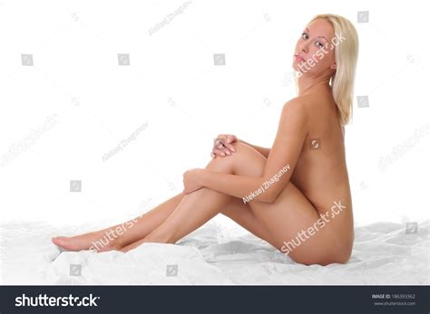 Beautiful Naked Woman On Blanket Isolated Stock Photo Shutterstock
