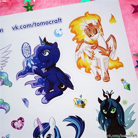 TomoCraft » Blog Archive » Стикеры My Little Pony — Королевские — А5