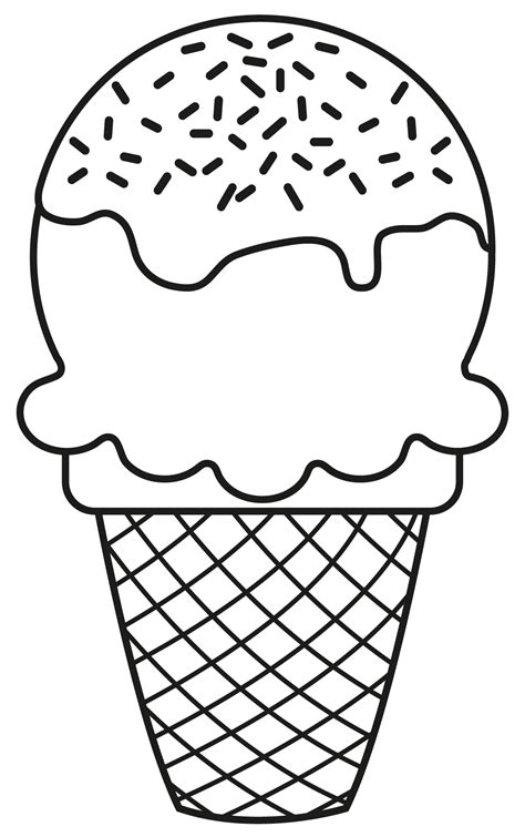 Coloring Page Printable Ice Cream Subeloa11