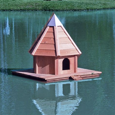 Aqua Duck Floating Bird House Yard Envy