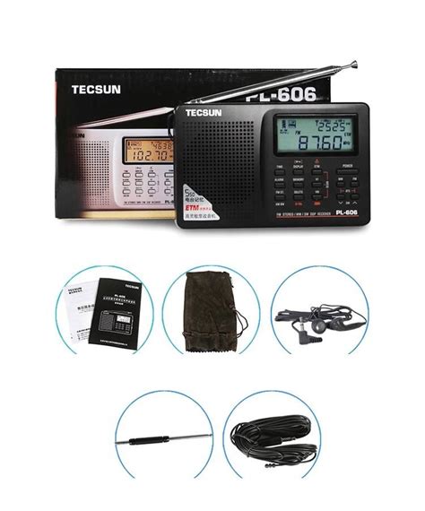 Радиоприемник Tecsun PL-606 портативный FM MW SW LW Полный диапазон ...