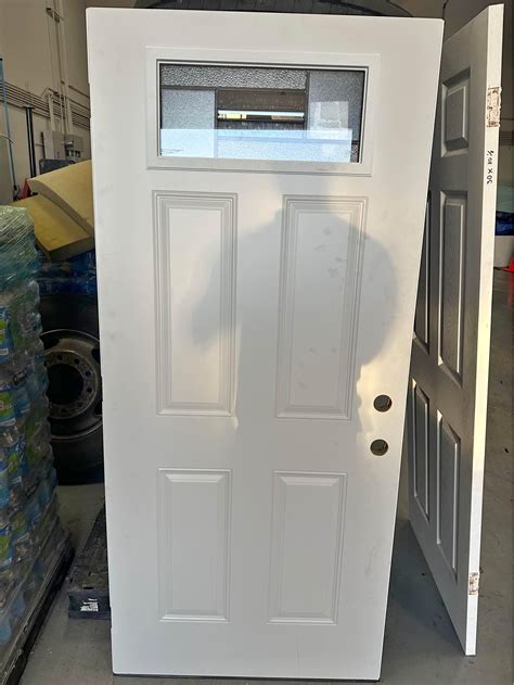 exterior doors panel slabs aluminum new 36x80. 32x80 multiple choices