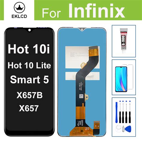For Infinix Hot 10i 10 Lite Smart 5 X657 X659B LCD Display Touch Screen Digitizer Assembly