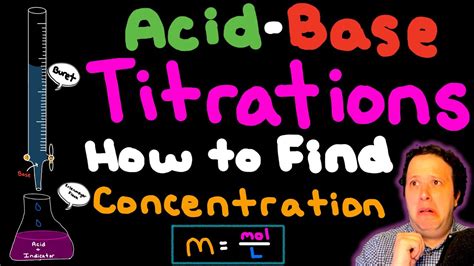 Acid Base Titration Stoichiometry How To Find Molarity Solutions