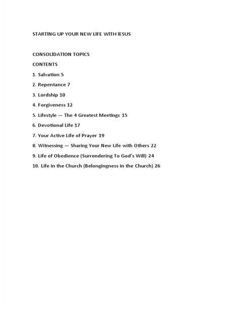 Starting Your New Life with Jesus: A Guide to Growing in Faith ...