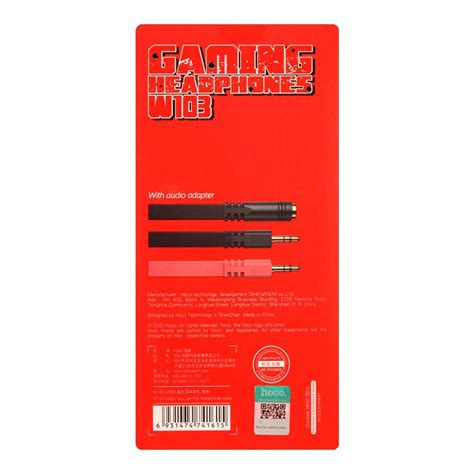 Purchase Hoco W103 Gaming Headphones, Black Online at Special Price in ...