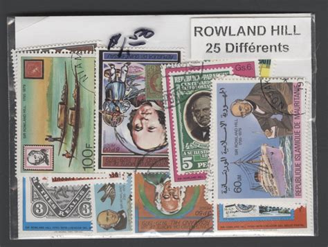 25 Different Rowland Hill Champion Stamp