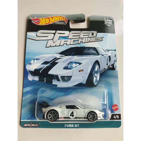 Hot Wheels Premium Car Culture Speed Machines Ford GT White No Shopee Malaysia