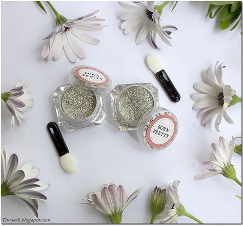 Серебряная пудра для ногтей Born Pretty 1g/box Mirror Powder Silver ...