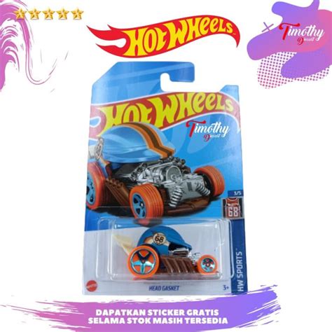 Hot Wheels Head Gasket Biru Coklat Tampo 68 HW Sports Lazada Indonesia
