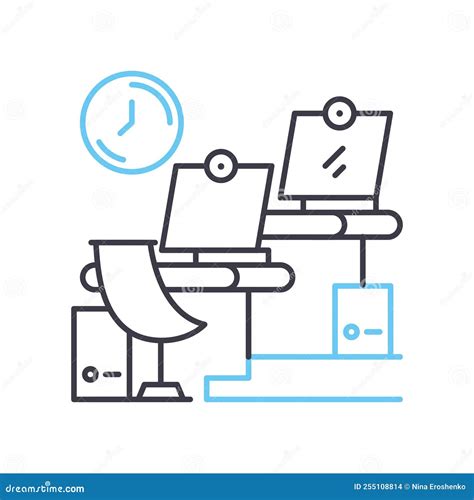 Office Line Icon Outline Symbol Vector Illustration Concept Sign