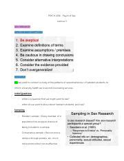 3 PSYCH 2076 Lecture 3 Pdf PSYCH 2076 Psych Of Sex Lecture 3 SEX RESEARCH OPEN MINDED