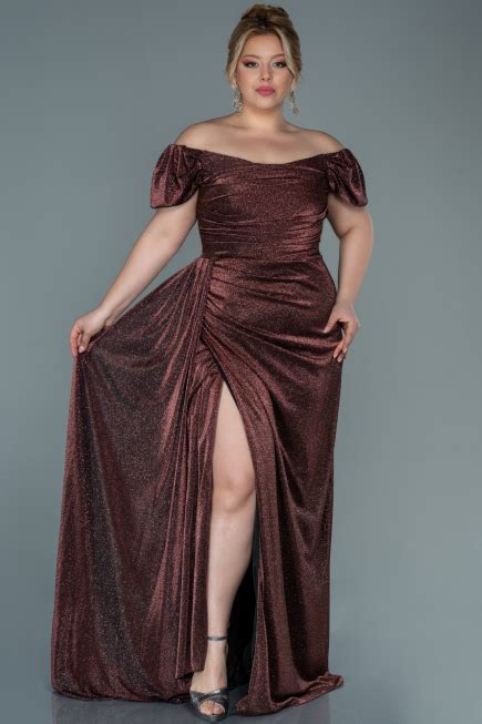 Long Burgundy Plus Size Evening Dress Abu2658