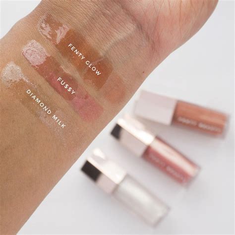 Nuevo Ft Fentyes Rihanna Espejo Brillo De Labios Esmalte Rosa Nude Hidratante L Piz De Larga