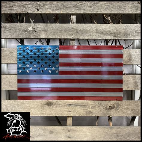 American Flag Metal Wall Art - Etsy