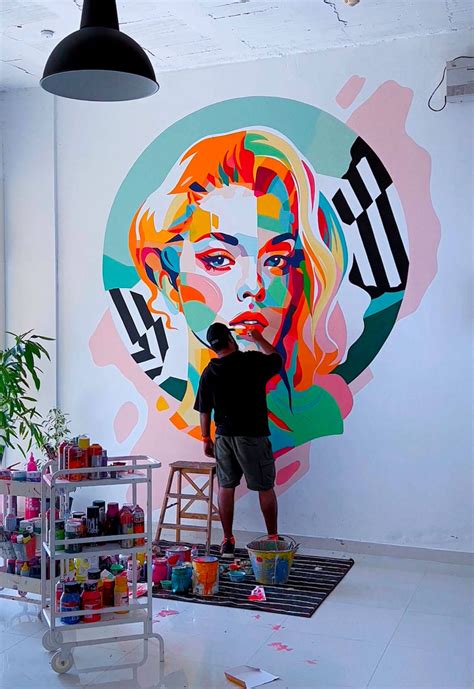 Murals Illustrations By Shahul Hameed Daily Design Inspiration For