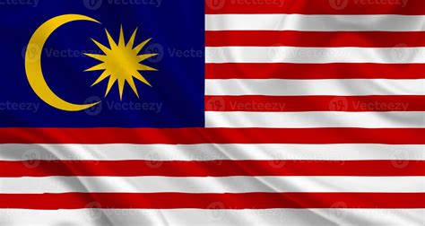 3D Flag of Malaysia on fabric 10618100 Stock Photo at Vecteezy