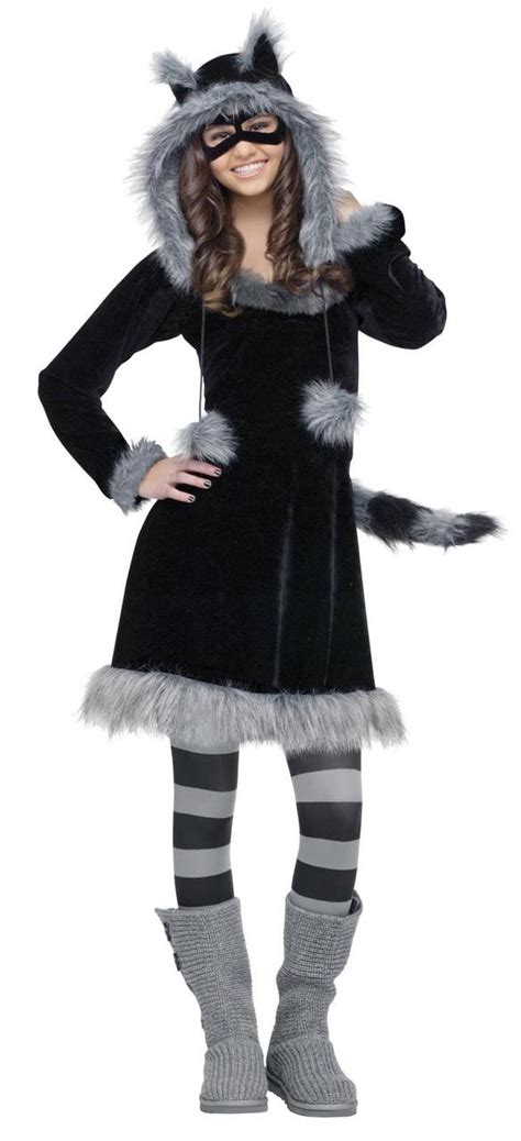 Sweet Raccoon Teen Costume Thepartyworks