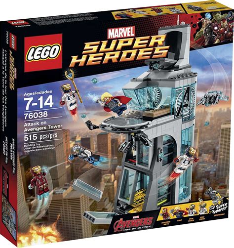 LEGO Marvel 2023: Großer Avengers Tower, 12 Minifiguren & mehr