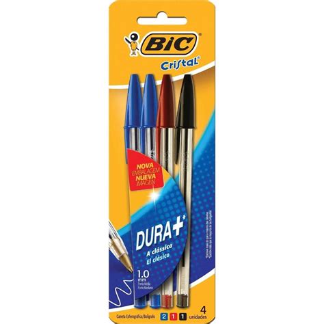 Caneta Esferogr Fica Bic Cristal Unidades Cores Classicas