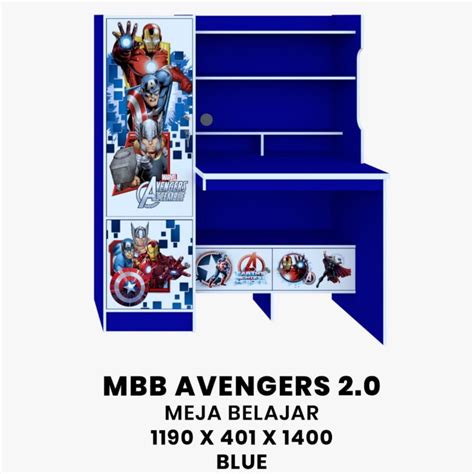 Jual Olympic Meja Belajar Anak Mbb Avengers Karakter Avenger Tulis Kayu