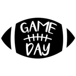 Game Day Football Ball Sticker