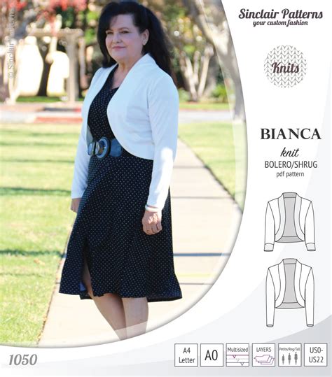 Bianca Knit Boleroshrug Pdf Sinclair Patterns