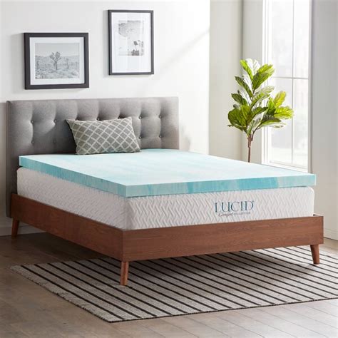 LucidComfortCollection 3" Gel Memory Foam Mattress Topper & Reviews ...