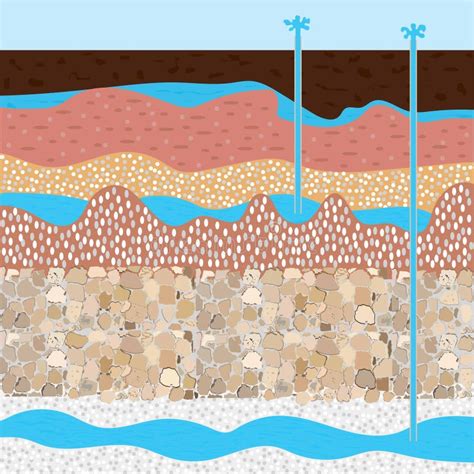 土壤层数和萃取物水 向量例证 插画 包括有 页岩 部分 石头 交叉 船具 查询 字段 操练 92348918