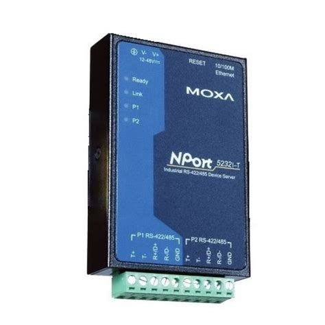 MOXA NPort 5232I-T Serial to Ethernet Device Server | Easy World Automation