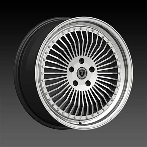Borghini B21 20 X 75 Inch Rims Black Machined Borghini B21 Rims