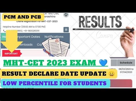 Mhtcet Results Declare Update Exam Low Percentile Fear Update