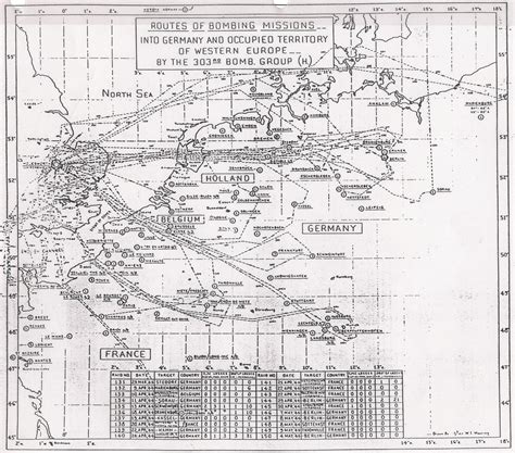 Routes Of Bombing Missions 131 150