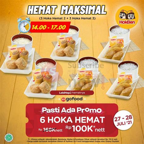 hokben promo  paket hoka hemat  rp  gofood scanharga