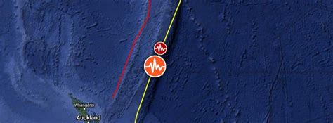 M Earthquake Hits South Of The Kermadec Islands New Zealand The