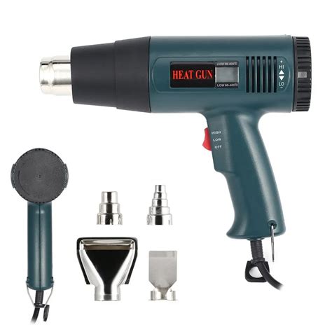 A W Lcd Display Industrial Electric Hot Air Gun Thermoregulator Heat Guns Shrink Wrapping